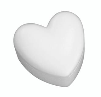 Isopor - Hjerte boks 14 cm, 2 deler