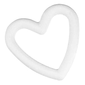 Isopor - Hjerte ring 15 cm