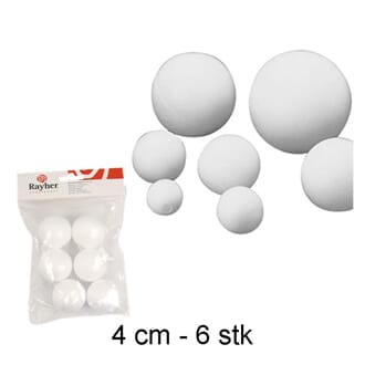 Isopor - Kule 4 cm, 6 stk