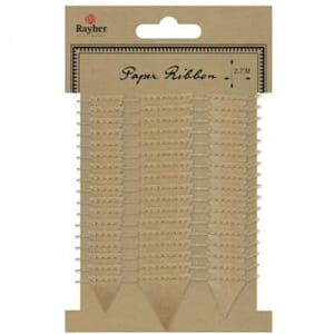 Rayher: Kraft - Paper cord with pennant