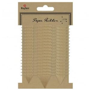 Rayher: Kraft - Paper cord with pennant