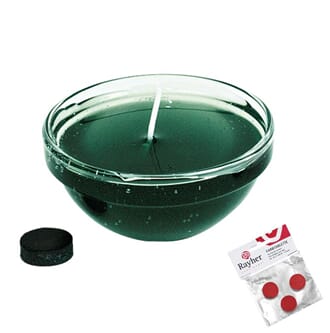 Pigmentfarge til lys - Green, 3 stk tab. 2 cm ø