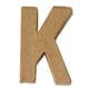 Bokstav papp K - 15x10.5x3 cm