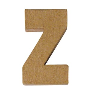 Bokstav papp Z - 15x10.5x3 cm