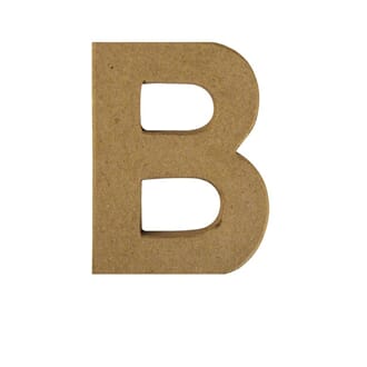 Bokstav papp - B - 10cm høy, 1cm tykk