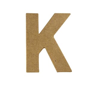 Bokstav papp - K - 10cm høy, 1cm tykk