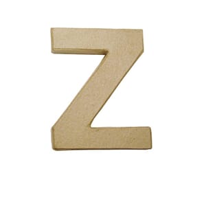 Bokstav papp - Z - 10cm høy, 1cm tykk