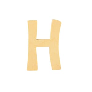 Bokstav av tre - H - 6cm høy