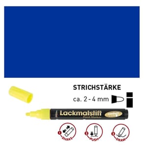 HOBBY LINE Lakk tusj - Blue, medium 2-4 mm