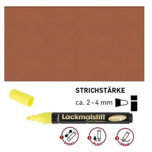 HOBBY LINE Lakk tusj - Copper, medium 2-4 mm