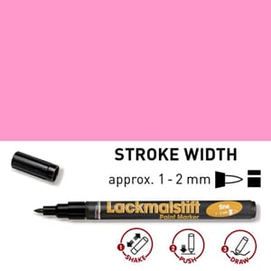 HOBBY LINE Lakk tusj - Pink, fine 1-2 mm