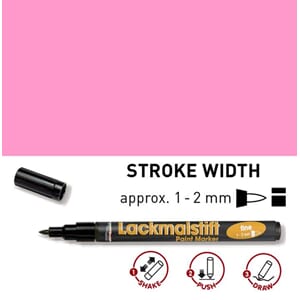 HOBBY LINE Lakk tusj - Pink, fine 1-2 mm