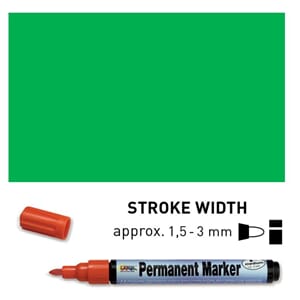 Permanent Marker Medium - Green, 1.5-3 mm