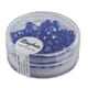 Glassperle fasettslipt 4mm ø - Saphire - Iriserende