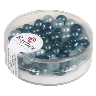 Perler - Turkis toner, dia 5.5 mm, 2 mm hull, 80 stk