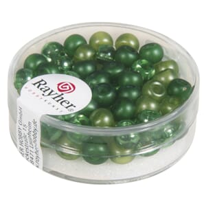 Perler - Grønn toner, dia 5.5 mm, 2 mm hull, 80 stk