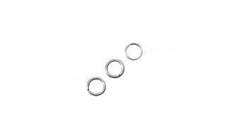 Ringer, platinum farget metall, str 8 mm, 20/Pkg