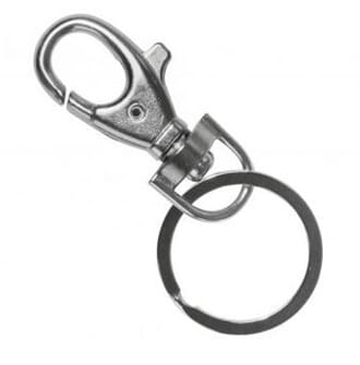 Karabin krok med nøkkelring, 1/Pkg