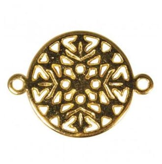 Mellomdel Ornament - Gullfarget metall, 1/Pkg