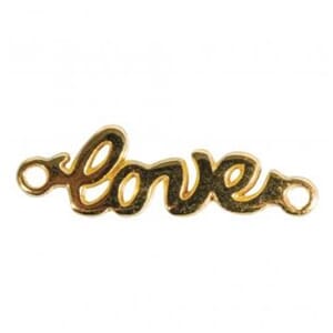 Mellomdel Love - Gullfarget metall, 1/Pkg