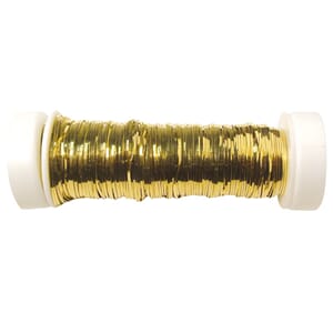 Brilliant wire - Flat gullfarget tråd, 1 mm