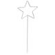 Metall dekor - Stjerne av stål, str 35.5x14 cm