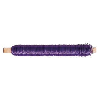 Blomstertråd - Purple, rustfri metalltråd 0.65 mm