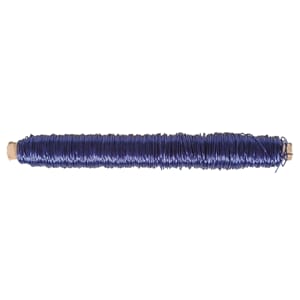 Blomstertråd - Ultra blå, rustfri metalltråd 0.65 mm