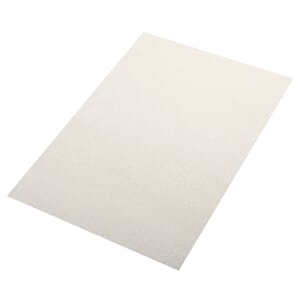 Mosegummi - Hvit glitter, 2 mm, 30x45 cm
