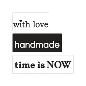 Stamps - ...love, handmade, time..., 3/Pkg