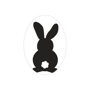 Labels - Rabbit stamp, 1/Pkg