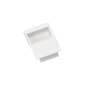 Opphengskrok - hvit plast, 10/Pkg
