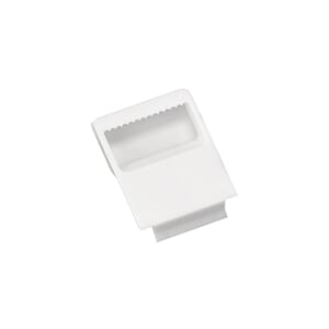 Opphengskrok - hvit plast, 10/Pkg
