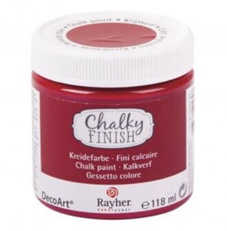 Chalky Finish - classic red