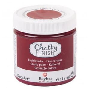Chalky Finish - burgundy