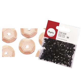 Paljette 6mm - Hudfarge, 500 stk