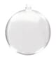 Delbar kule, flat - ø 6 cm, 2 deler klar plast