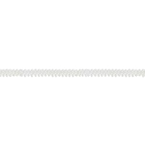 Dekorbånd - Hvit tvinnet bånd, 9 mm