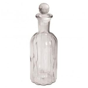 Glass dekor - Vintage flaske, 23 cm høy