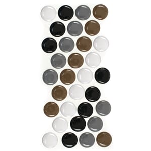 Epoxy dots - Neutral, 32/Pkg