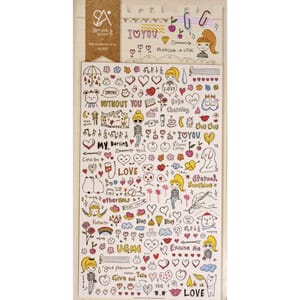 Stickers - Drawing Love, 99/Pkg