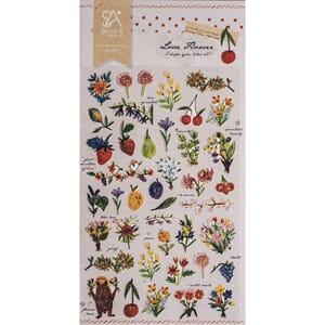 Stickers - Love Flower, 38/Pkg