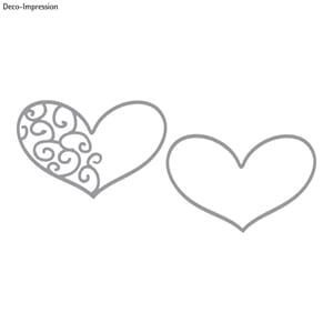 Rayher: Swirl hjerter  - Dies