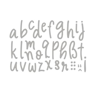 Rayher: Freehand Alphabet - Dies