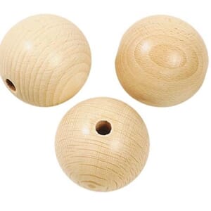 Trekuler - str 25 mm, halvboret hull, 6/Pkg