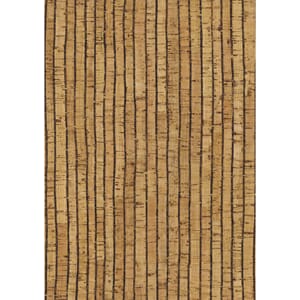 Korkstoff - stripet kork, str 30x45 cm