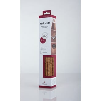 Korkstoff - stripet kork, str 30x45 cm