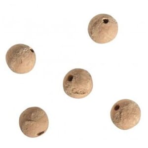 Korkkule m/hull, str 10 mm, 9/Pkg