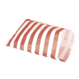 Homemade Goodies: Små papirposer, rød stripet