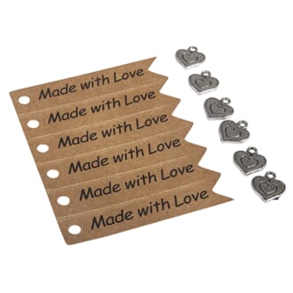 Homemade tags sett, 12 deler